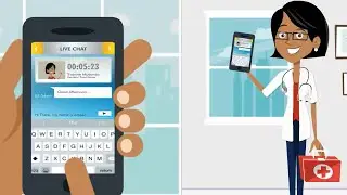 Mobile App Healthcare Consultation Animated Promotional Video