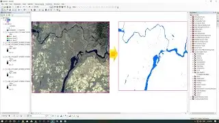 How to extract water shape river from landsat 8 OLI using ArcGIS