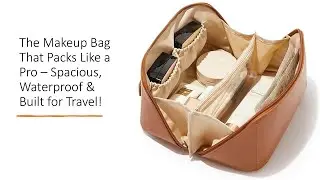 The Makeup Bag That Packs Like a Pro &ndash; Spacious, Waterproof & Built for Travel!