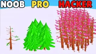 NOOB vs PRO vs HACKER in Run Forest Run 3D