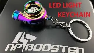 NEOCHROME COLOR SPINNING SPINNER RACING TURBO SOUNDS TURBINE KEYCHAIN LED
