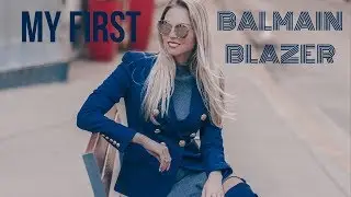 MY FIRST BALMAIN BLAZER | IS IT WORTH THE INVESTMENT? | SIZING & FIT
