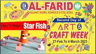 how to make a star fish art and craft with paper 2023 in al farid schools