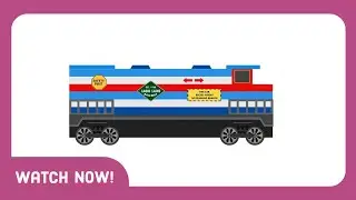 Membuat kereta warna warni - Lado Brick Train Build Game For Kids & Toddler part#81