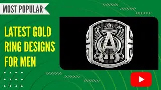 Most Popular and Latest Design Gold Letter Ring For Men |#2023design |#latestdesign | #200subs |  #6