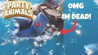 How Did My Bot Teammate Dodge Every Shark?! | Party Animals
