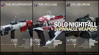Solo Nightfall w/ 3x Pinnacle Weapons [Destiny 2 Joker's Wild]