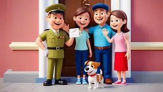 Friendly Postman | Knock knock who's there friendly postman |  kids rhymes 