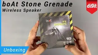 boAt Stone Grenade Wireless Speaker Unboxing