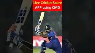 Live Cricket Score App in CMD using Gemini CLI 🏏💻 | Real-Time RSS Feed App