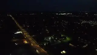 DJI drone night shot