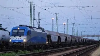 Adria Transport Taurus 3 indul Cegl&eacute;dről gabon&aacute;s vonattal