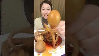 Big Octopus eating delicious , Mukbang Chinese