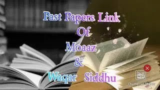 Mid term Past Papers of Moaaz & waqar-siddhu ||Spring 2020||