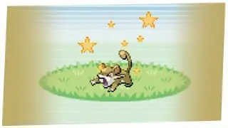 Live Shiny Rattata after 2,052 REs in FireRed!