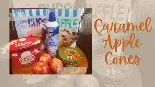 Caramel Apple Cones: Fall Food Friday|| Moss Family Open Collaboration #fallfoodfriday