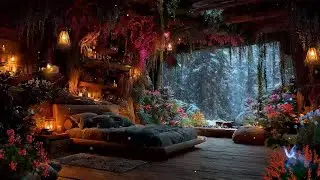 Fairytale Relaxing Secret Nook | Magical Music & Crackling Fire Sounds for Stress and Anxiety Relief