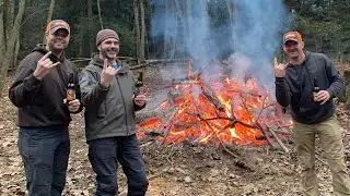 Burning Brush at the soon to be lumber-mill/firewood yard for my buddy