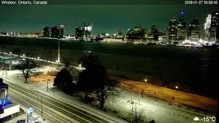 2026-01-26 Morning Segment - Detroit River Live Cam from Windsor, Ontario, Canada