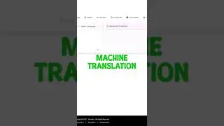 AI Tools - Machine Translation #shorts