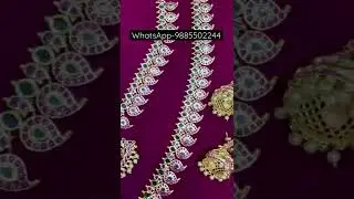 Own hand stock//beautiful ruby mango haram and necklace with jhumkis//tnt collections