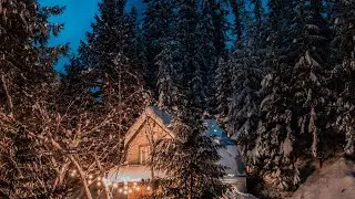 Snowy forest walk asmr crunchy footsteps crunching snow
