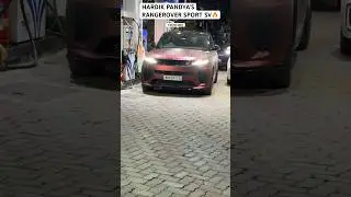 INDIAN STAR CRICKETER HARDIK PANDYA&rsquo;S RANGEROVER SPORT SV ENTRY IN MUMBAI MIDNIGHT #SHORTS#INDIA#car