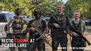 Hectic Combat at Picasso Lake Airsoft (MK18 MOD 1 and MK-46 Gameplay)