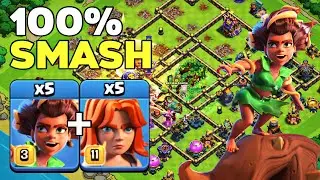 100% Success TH17 Guide: RC Charge Root Rider Valkyrie Unstoppable Attacks!