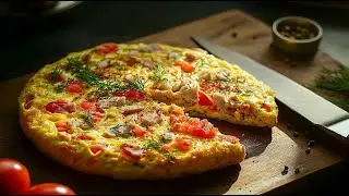 Pizza aus Lavash-Teig! Einfach schneiden, kein Teig mehr! Schnell und lecker