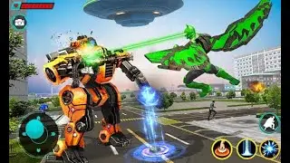 Flying Bat Robot Bike 3D - Android Gameplay
