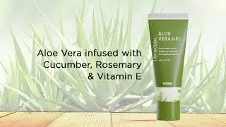 Aloe Vera Gel | I am Natural | Multi purpose Aloe Vera Gel For All Skin Type | Rich in Vitamin E