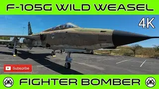 Republic F-105G Thunderchief (Wild Weasel) Walkaround Video #aviation #military #history