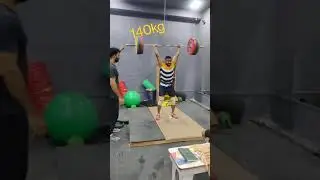 140 kg Clean & Jerk # weightlifting technique in Hindi #technique