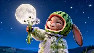 Little Bunny's Dream of Landing on the Moon