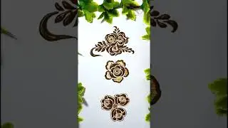 How to : 3 Different Types of Gulf Henna Flowers | #shorts | Letstute Mehndi