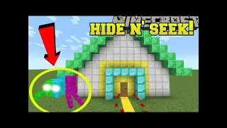 PopularMMOs Pat and Jen Minecraft: COLORFUL SPIDERS HIDE AND SEEK!! - Modded Mini-Game