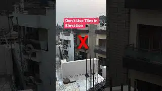 Don't Use Tile in Elevation ❌ Tile work | front elevation tile #shorts #tiles #home #elevation