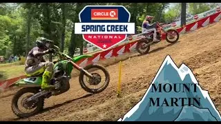 2021 Pro Motocross at Millville: On the fence of Mt Martin.