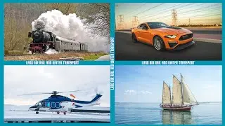 Land Air And Water Transport For Kindergarten - 100 Transport Vehicle Videos With Sounds For Kids