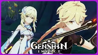 Aether & Lumine reunite and go on ADVENTURE - Genshin Impact 6.0 / Luna 1