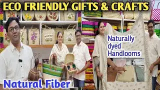 Gifts&Crafts#Ecofriendly Handmade Gifts with Natural Fiber|Naturally dyed Handlooms|Shipping ✈️