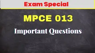 Important Questions  | MPCE 013 | Psychotherapeutic Methods | IGNOU