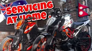 KTM DUKE 200 Full Servicing At HOME | Nepalese Bikers In Sydney,Australia  🇦🇺🇳🇵
