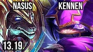 NASUS vs KENNEN (TOP) | 3/1/3, 300+ games | EUW Master | 13.19