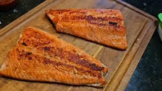 ASMR, relaxing cooking.  Blackstone flat top cooking, Wildcaught Salmon.