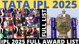 TATA IPL 2025 ALL AWARD WINNERS LIST |tata ipl 2025 award ceremony #tataipl2025