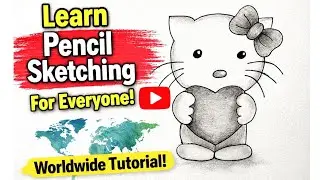 Easy Hello Kitty Drawing for Beginners | Step by Step Cartoon Drawing Tutorial