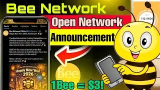 Бум 💥 Новое обновление сети Bee Network! Объявление об открытии сети Bee Coin! 😱 1 Bee = 3$! 🤑🎉 #...