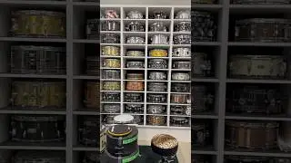 Custom drum storage cabinets we made for your fave drummer 🥁#recordingstudio #custom #trend #drums